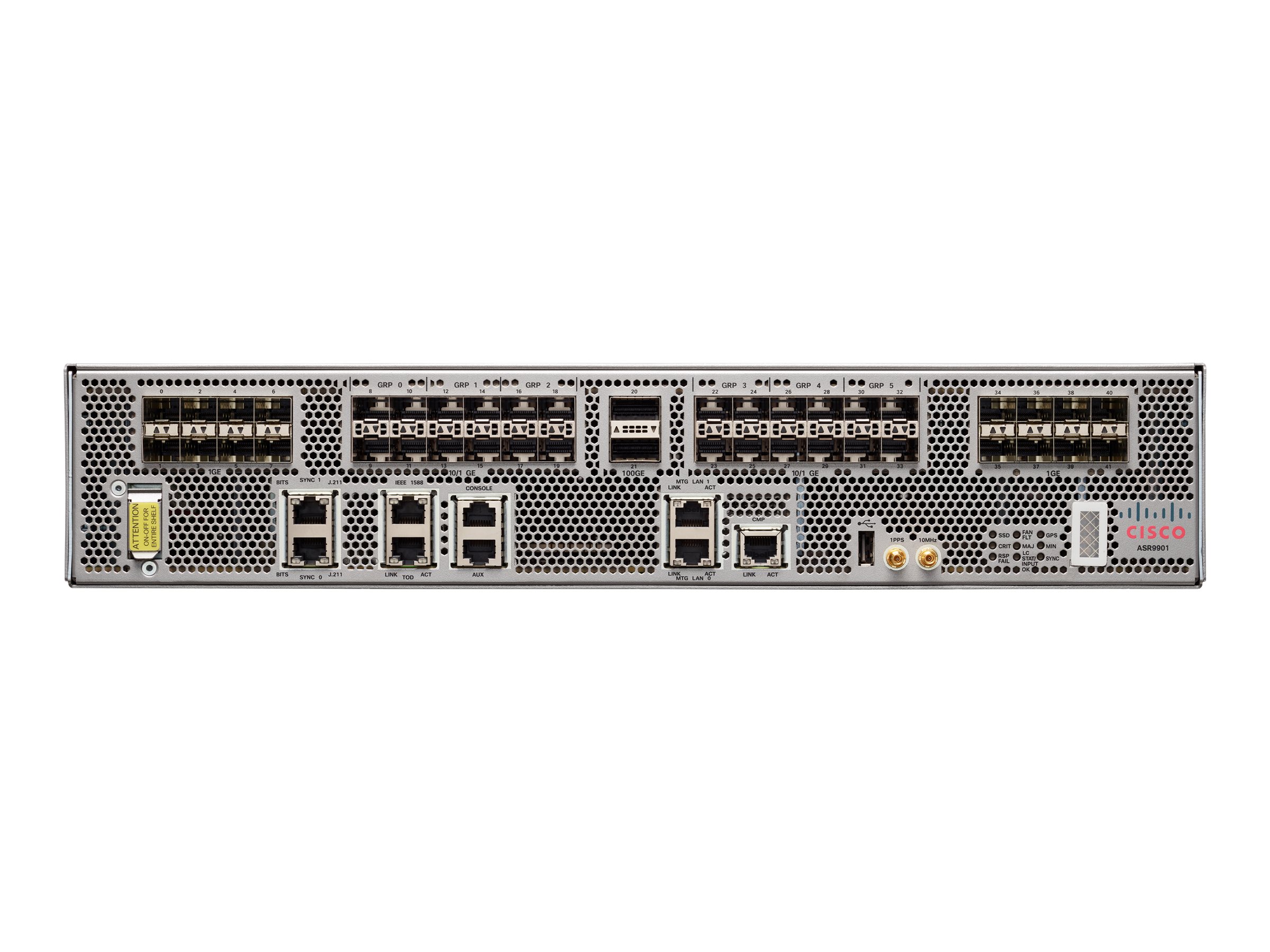 ASR-9901-120G - Router Cisco, 40 GbE, 100 GbE, flujo de aire de delante hacia atrás