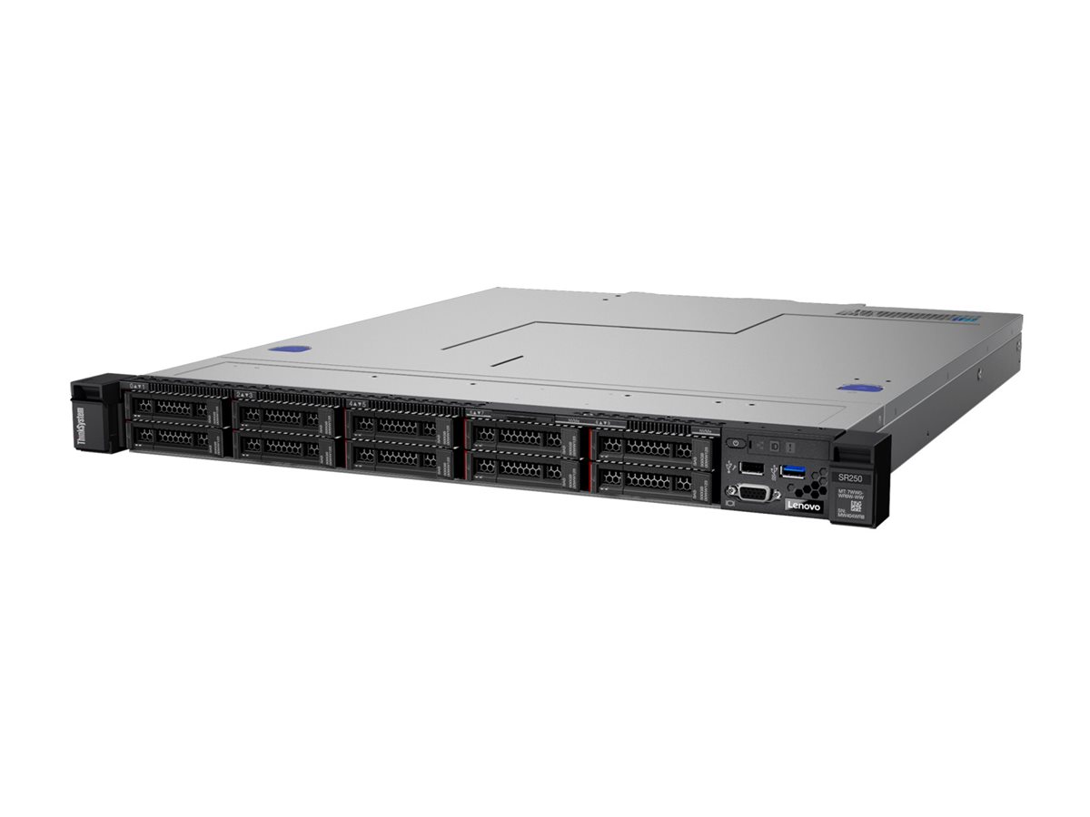 7Y521002EA - Lenovo ThinkSystem SR250 7Y52 - Server - Rack-Montage - 1U - 1-Weg - 1 x Xeon E-2276G / 3.8 GHz - RAM 16 GB - SATA - Hot-Swap 6.4 cm (2.5")