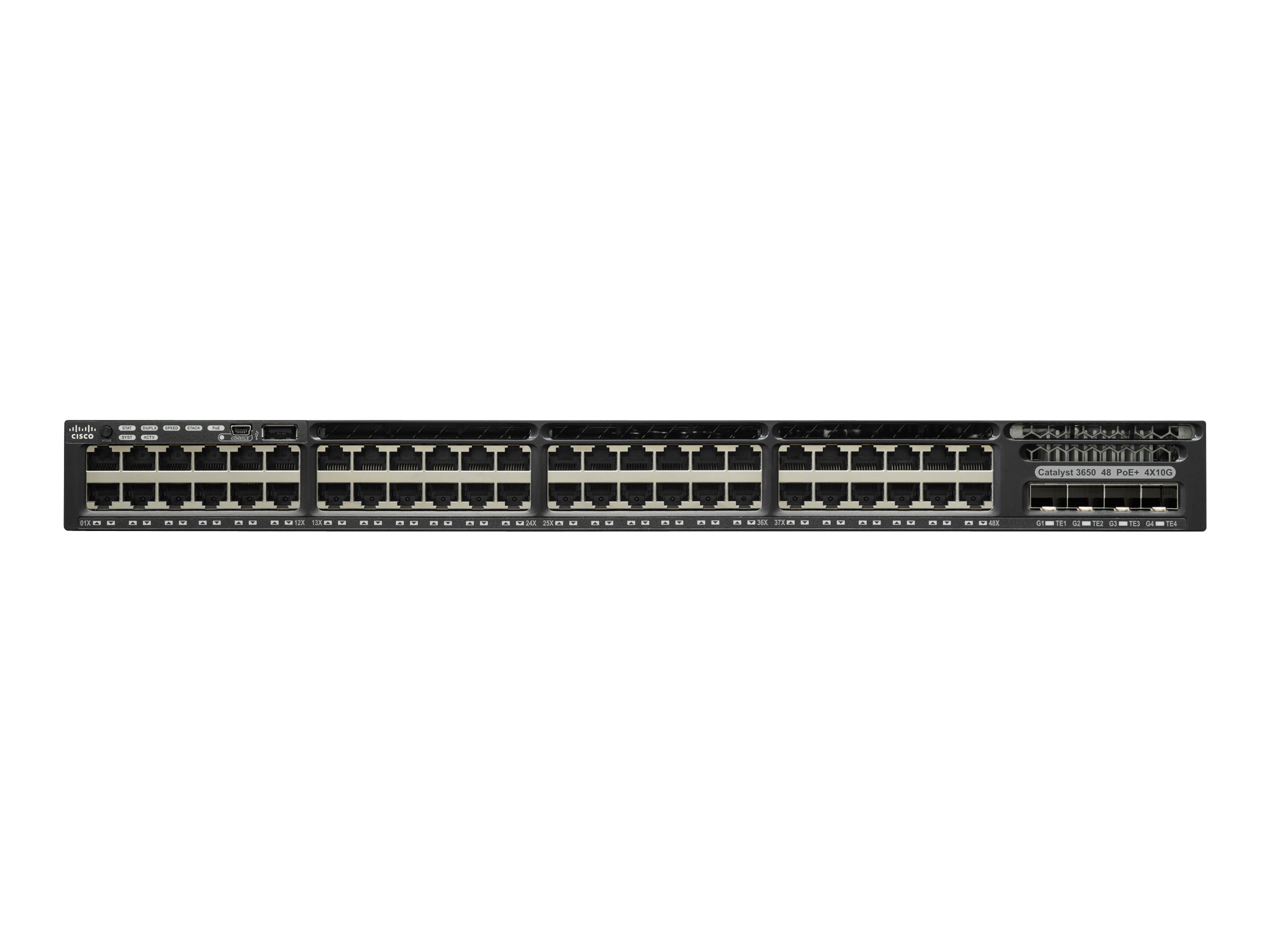 WS-C3650-48PS-S - Commutateur Cisco Catalyst 3650 - 48 ports - Géré L3 - PoE+