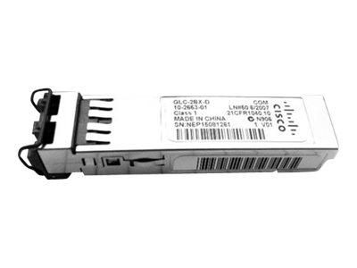 GLC-BX80-U-I= - Cisco SFP (Mini-GBIC) transceiver module - 1GbE - 1000Base-BX80-U - LC/PC single-mode - up to 80 km - 1480–1500 (TX)