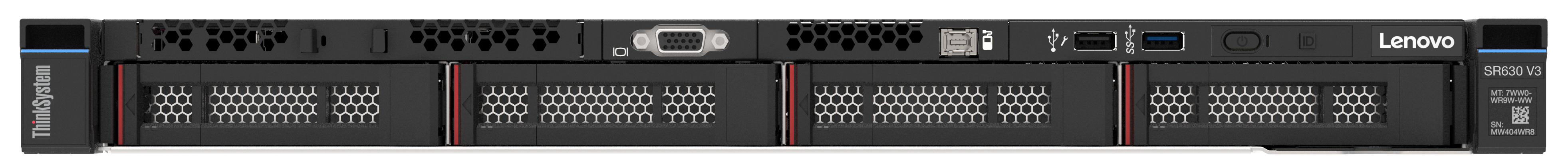 7D73A06CEA - Lenovo ThinkSystem SR630 V3 7D73 - Server - Rack-Montage - 1U - de doble procesador - 1 x Xeon Silver 4509Y / 2.6 GHz - RAM 32 GB - SAS - Hot-Swap 8.9 cm (3.5")