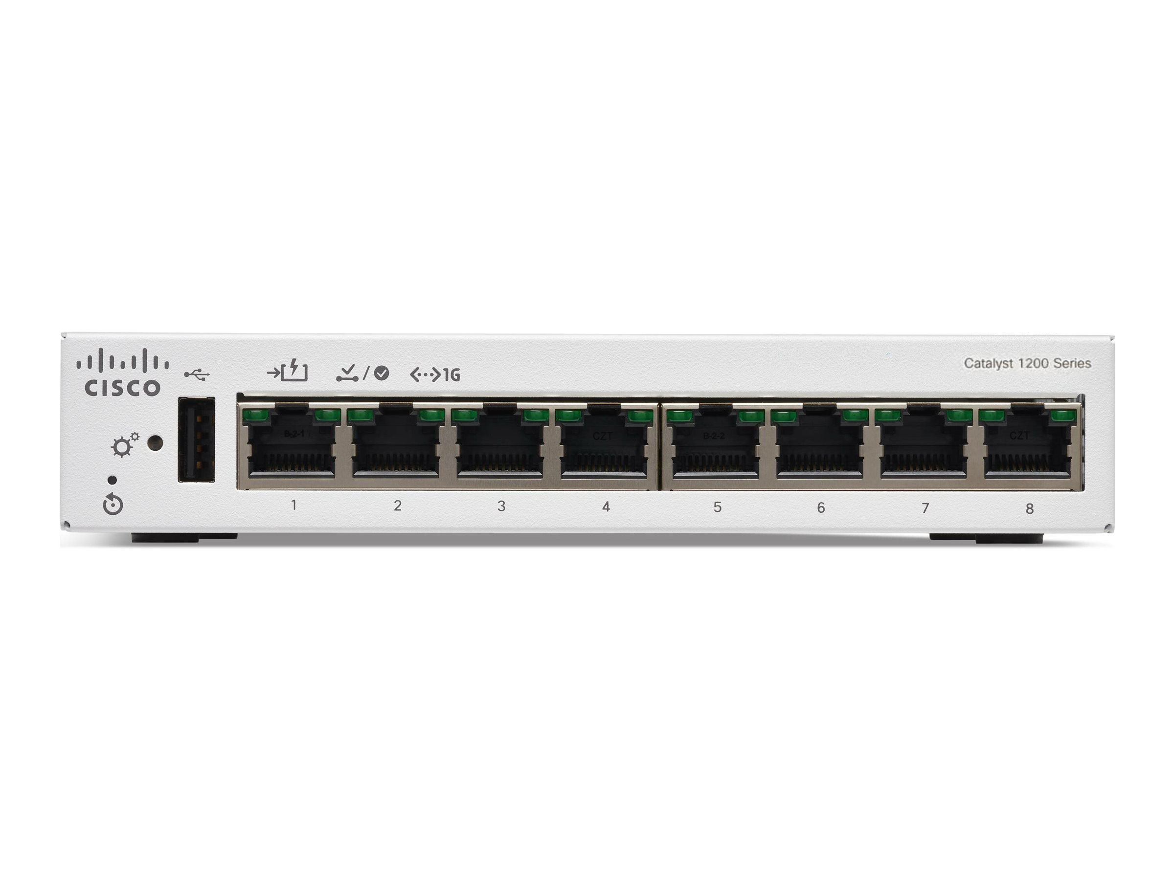 C1200-8T-D - Conmutador Cisco Catalyst 1200 - 8 puertos - Gestionado L3