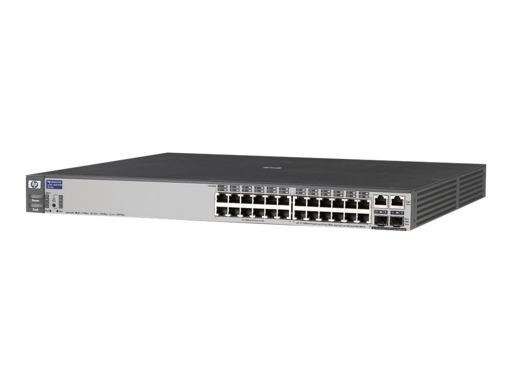 J8164A#ABB - HPE Switch 2626-PWR - Switch - managed - 24 x 10/100 + 2 x SFP + 2 x 10/100/1000