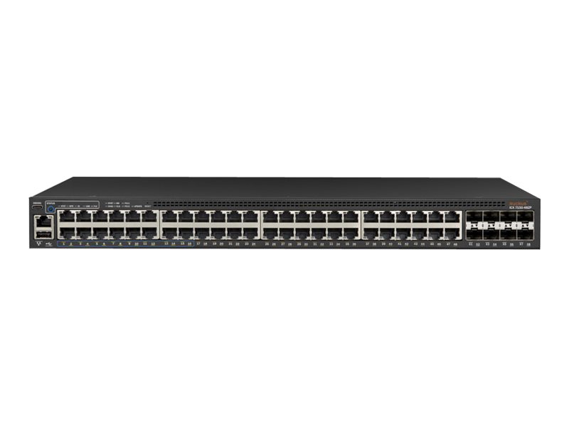 ICX7150-48ZP-E8X10GR2-A - Ruckus ICX 7150-48ZP - Switch - L3 - managed - 16 x 100/1000/2.5G (PoH)