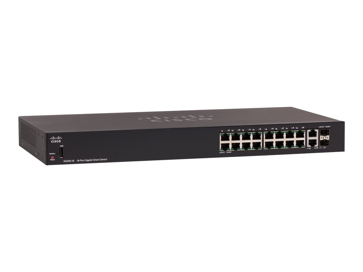SG250-18-K9-EU - Switch Cisco Business 250 - 18 porte - Gestito L3