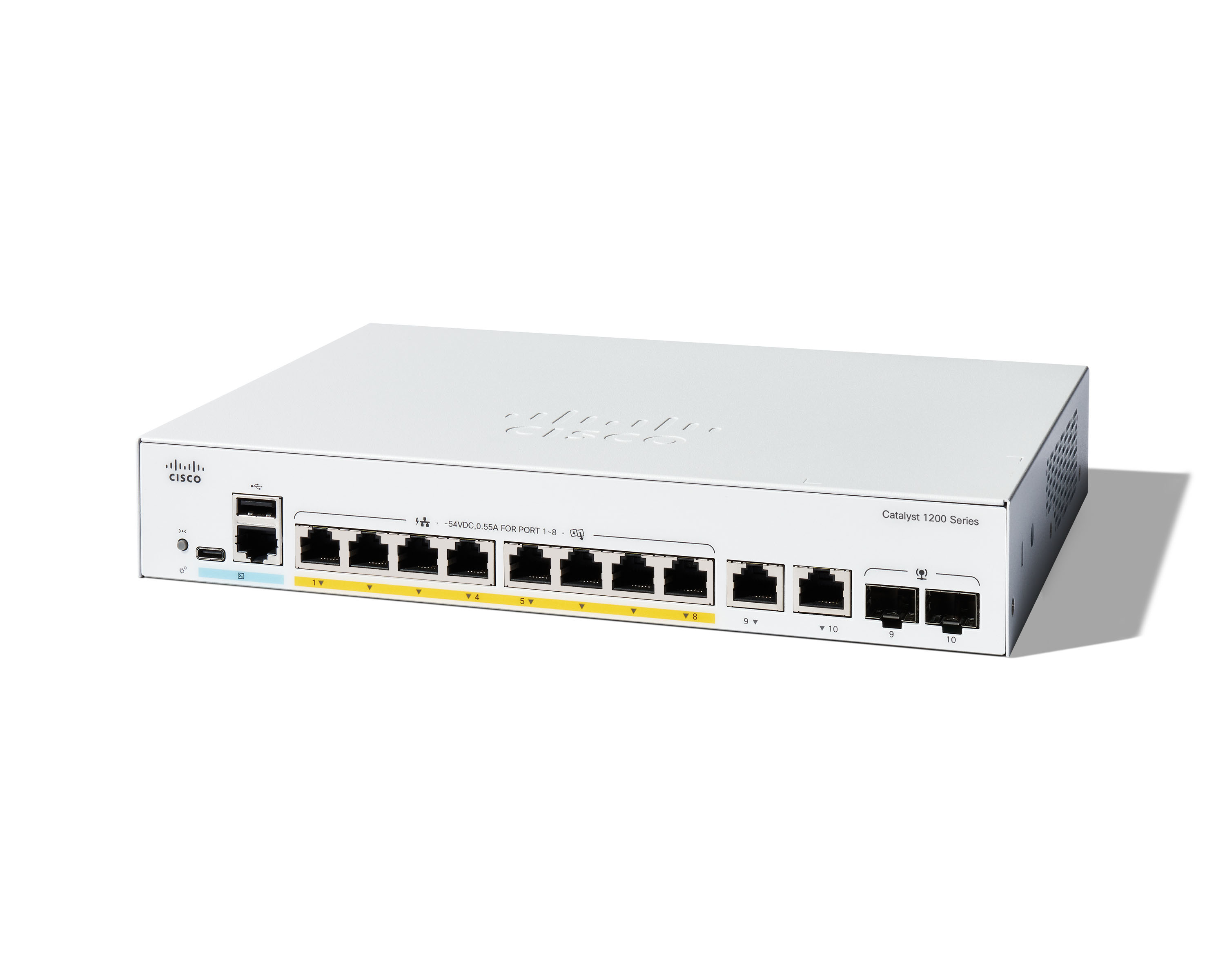 C1200-8FP-2G - Cisco Catalyst L3 Switch, Smart, 8 x 10/100/1000 (PoE+)