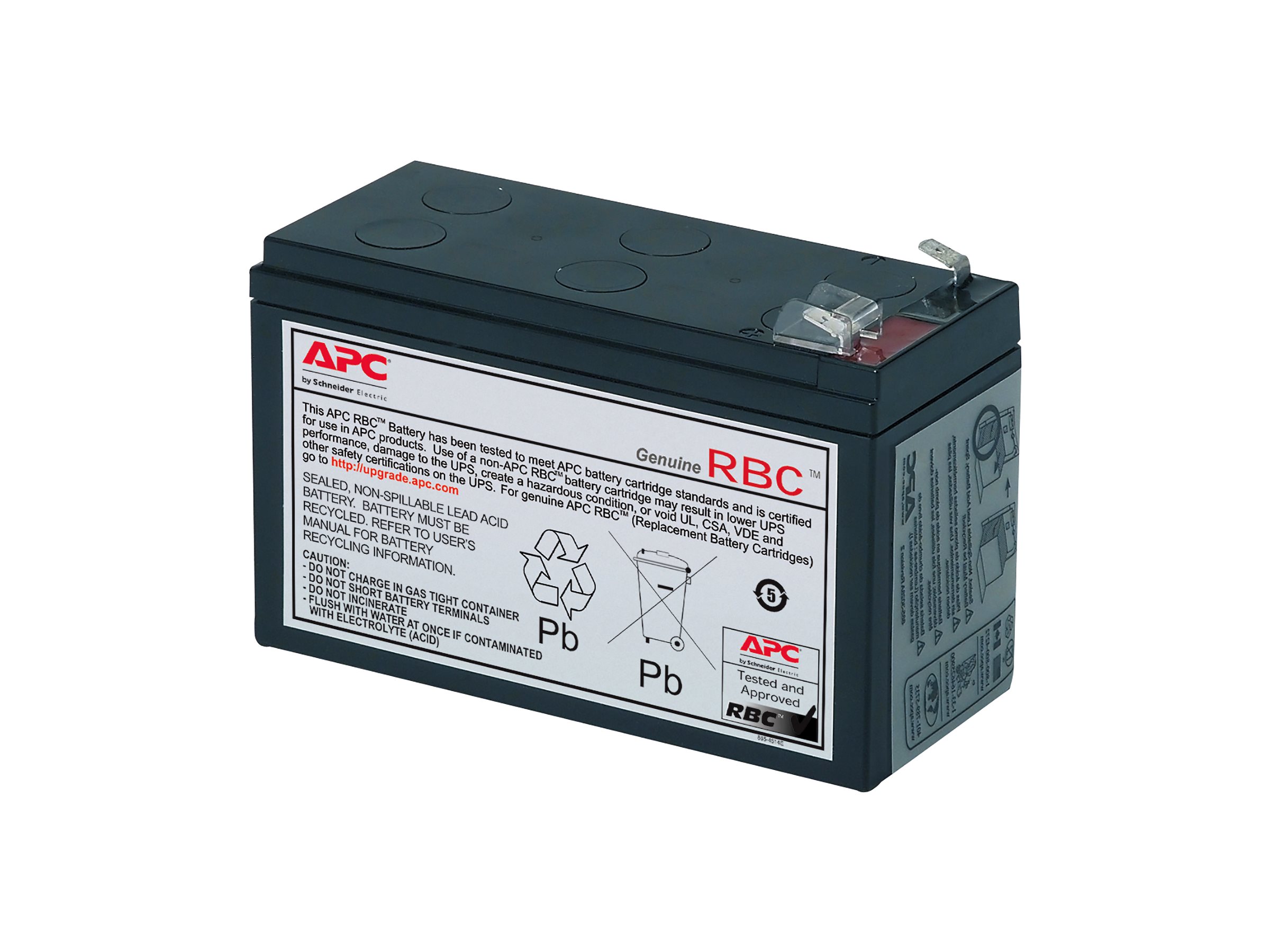 RBC40 – APC UPS battery – lead-acid – 7 Ah – black – for P/N: CP24U12NA3-F4