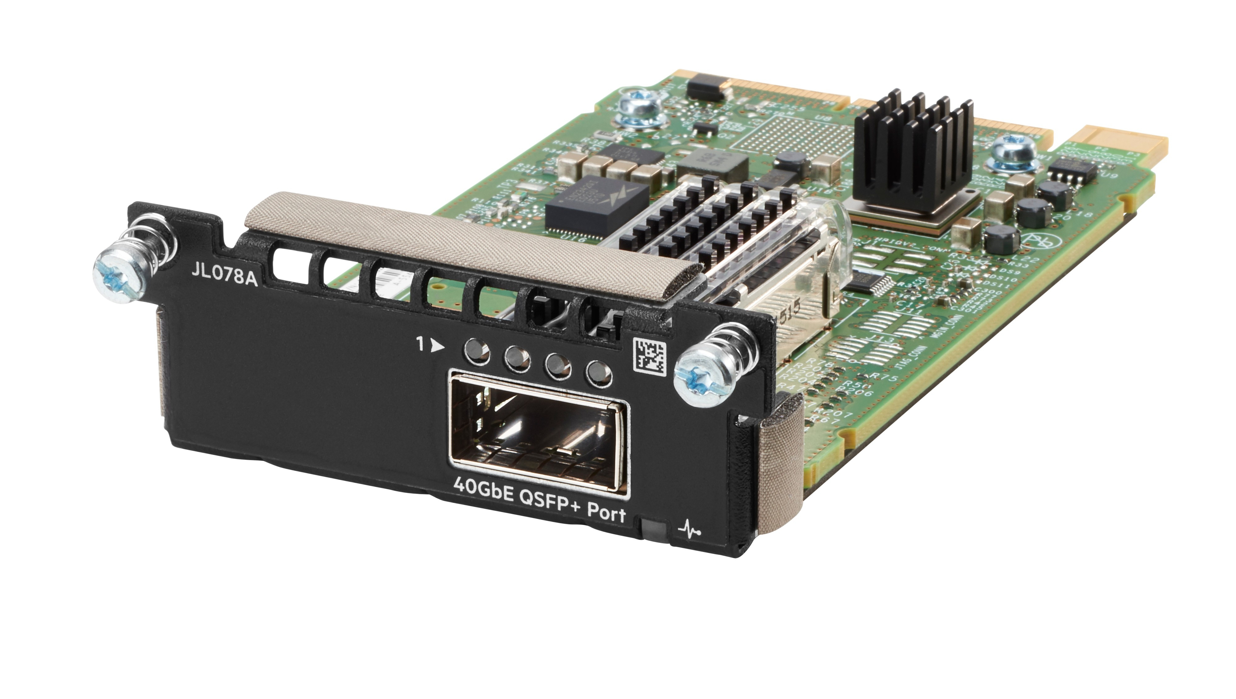 JL078A - HPE Aruba 3810M 1QSFP+ 40GbE Module - Kit d'accessoires pour Unité réseau