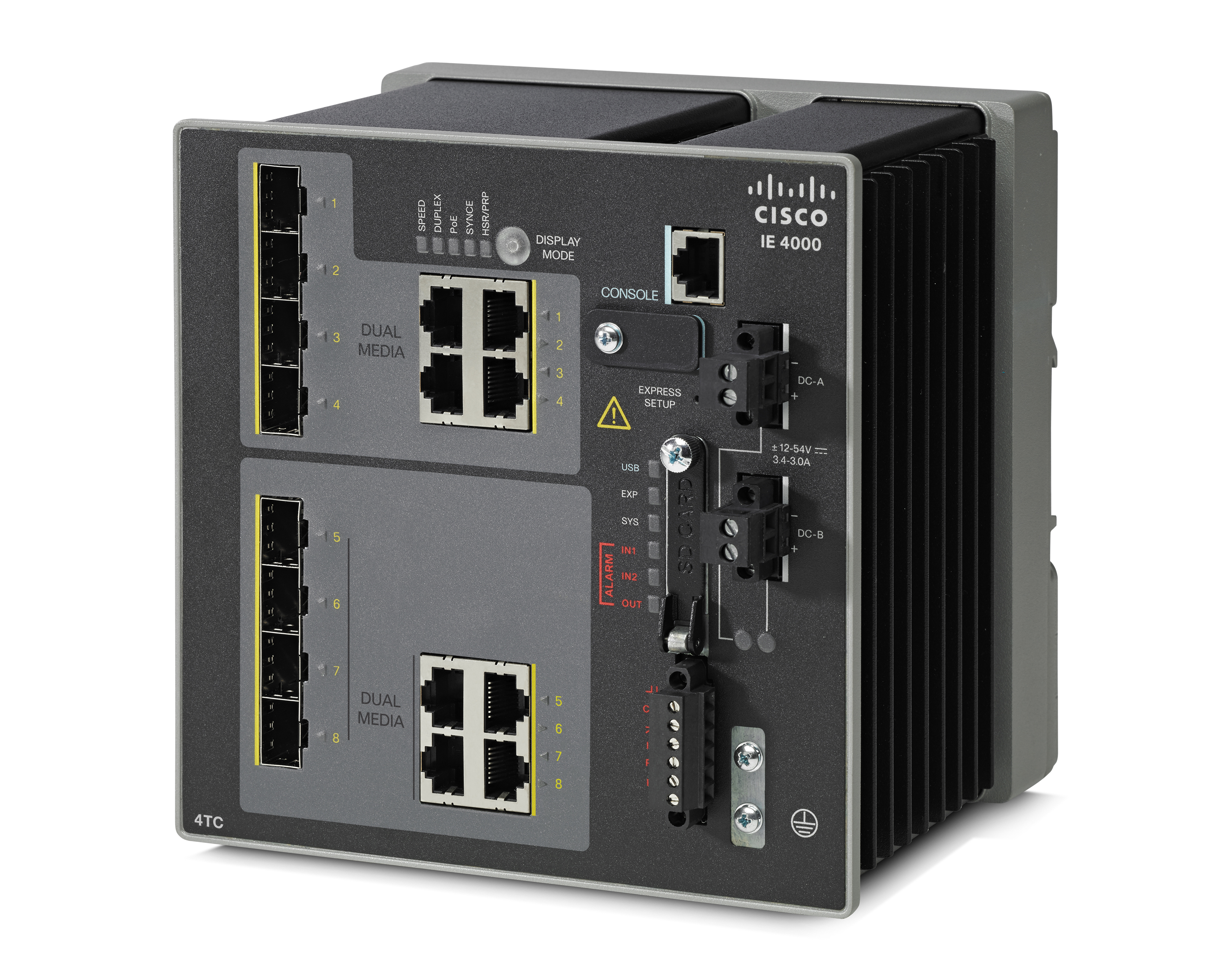 IE-4000-4TC4G-E - Conmutador Cisco Industrial Ethernet 4000 - 8 puertos - Gestionado de capa 2