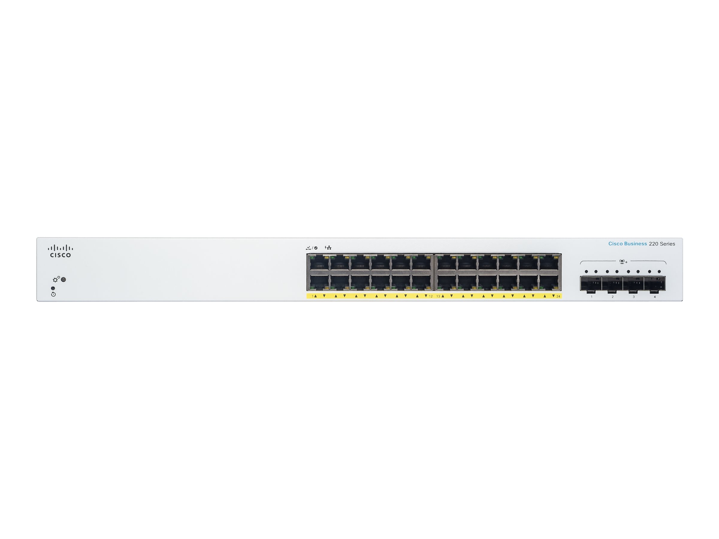 CBS220-24P-4X-EU - Cisco Business 220 Series PoE+ Switch, Smart, 24 x 10/100/1000