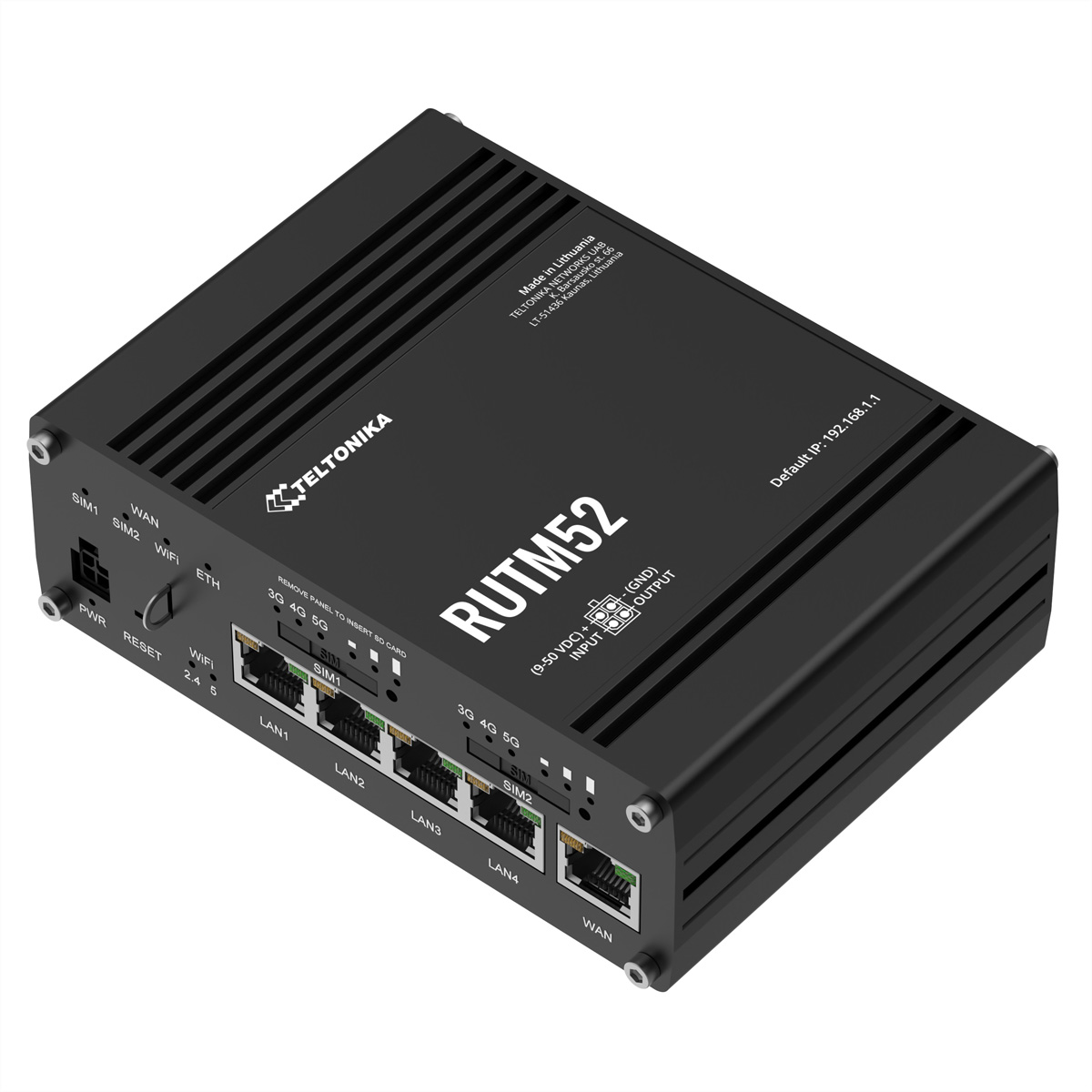 RUTM52000000 - Teltonika · Router · RUTM52 · Dual 5G RUTM52000000 - Router - Wi-Fi