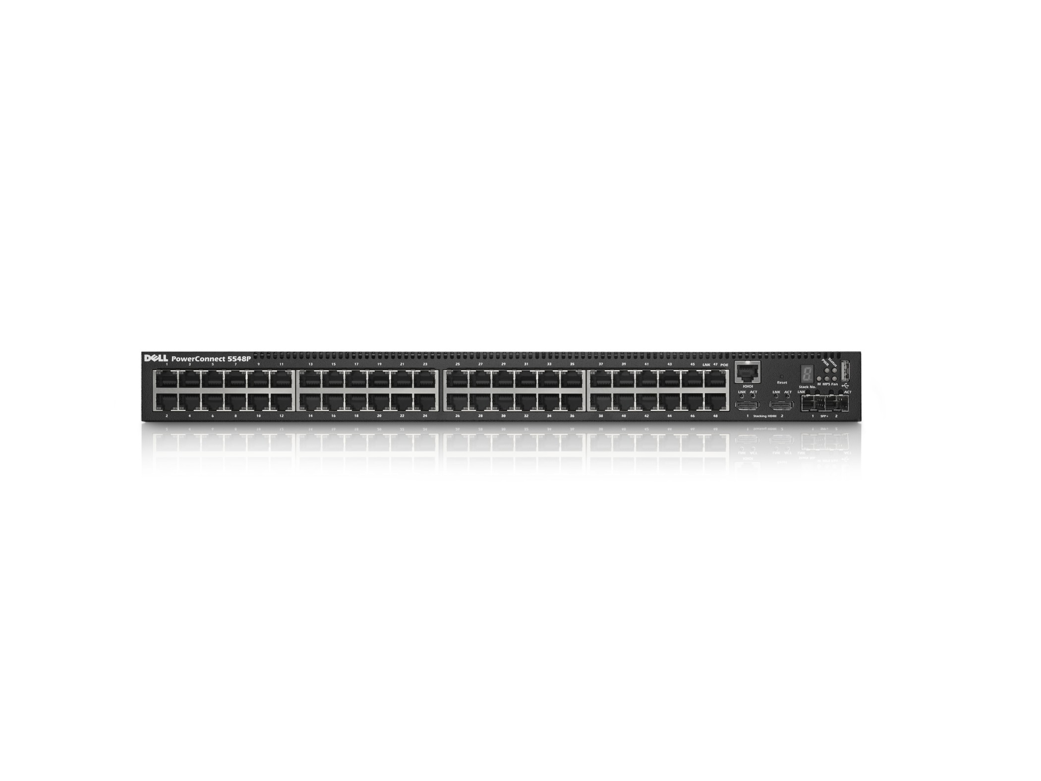 210-34477 - Dell PowerConnect 5548P - Switch - managed - 48 x 10/100/1000 (PoE)