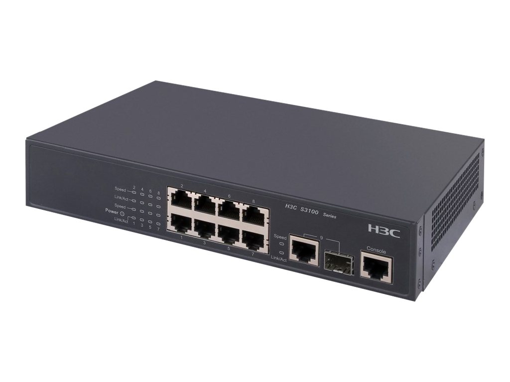 JD316A - HPE 3100-8 DC EI Switch - Switch - L3 - managed