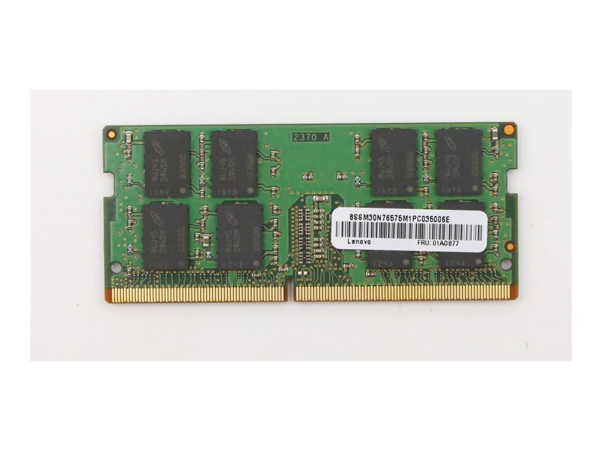 01AG877 - Lenovo Micron - DDR4 - Modul - 16 GB - SO DIMM 260-PIN