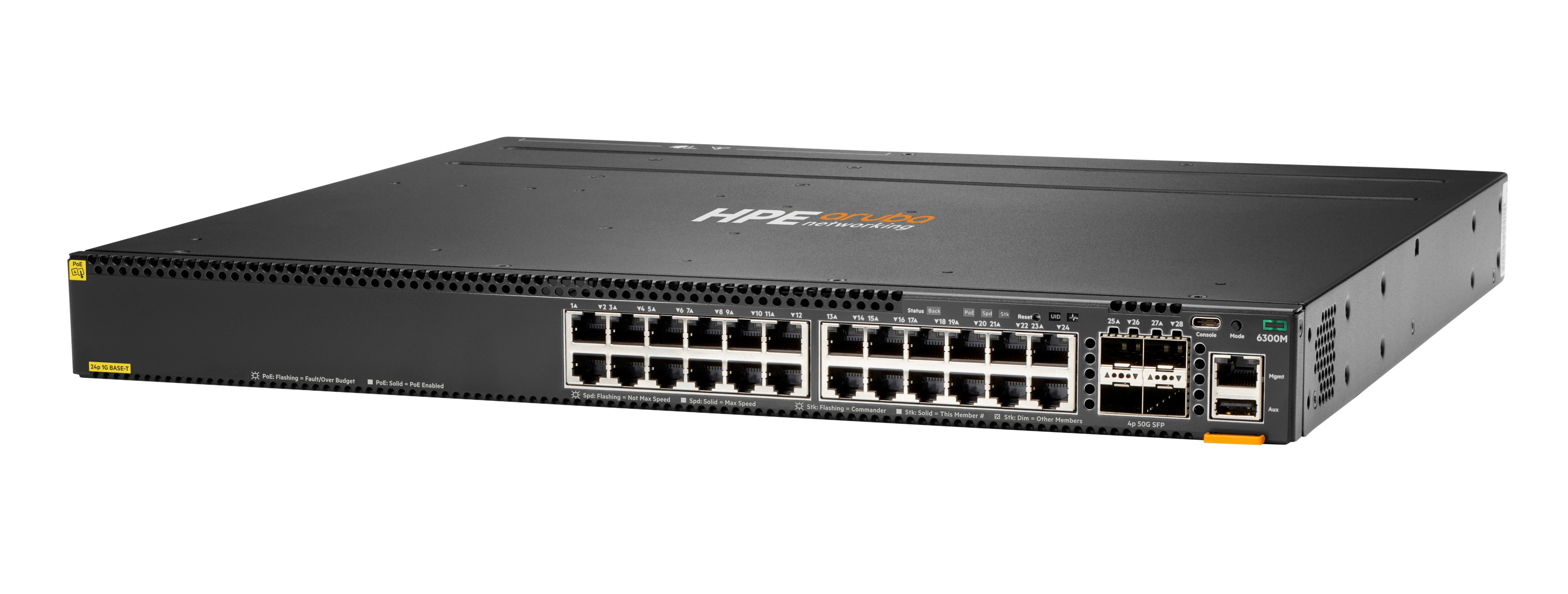 JL662A - Conmutador HPE Aruba CX 6300 - 24 puertos - Gestionado L3 - PoE+
