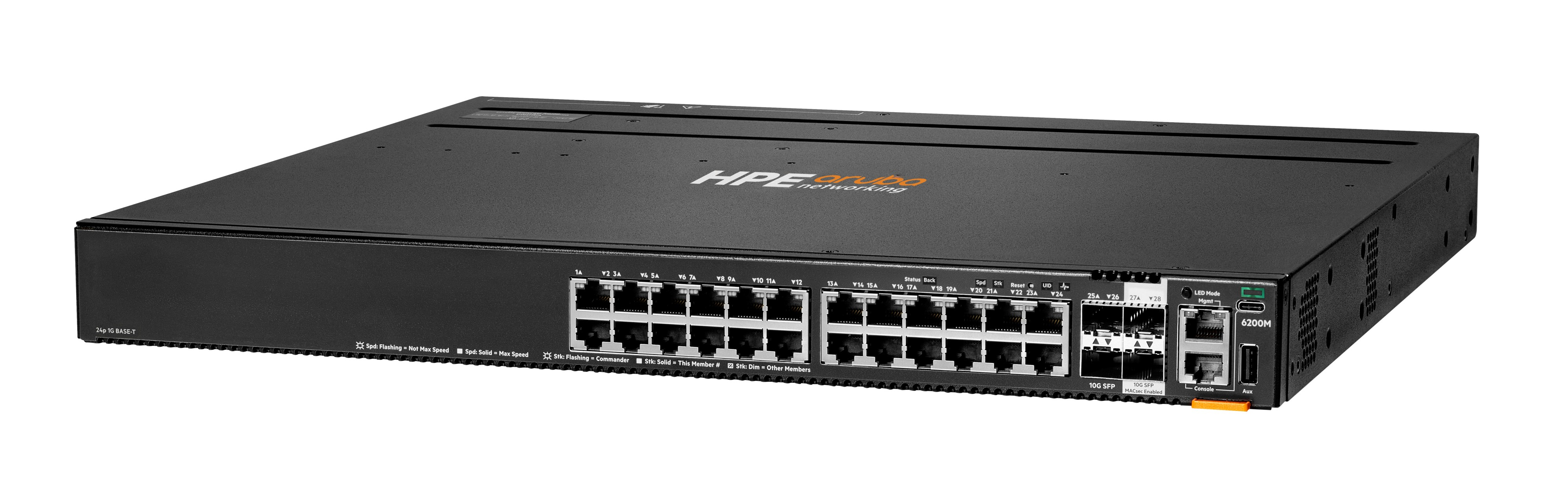 R8Q67A - Conmutador HPE Aruba CX 6200 - 24 puertos - Gestionado L3