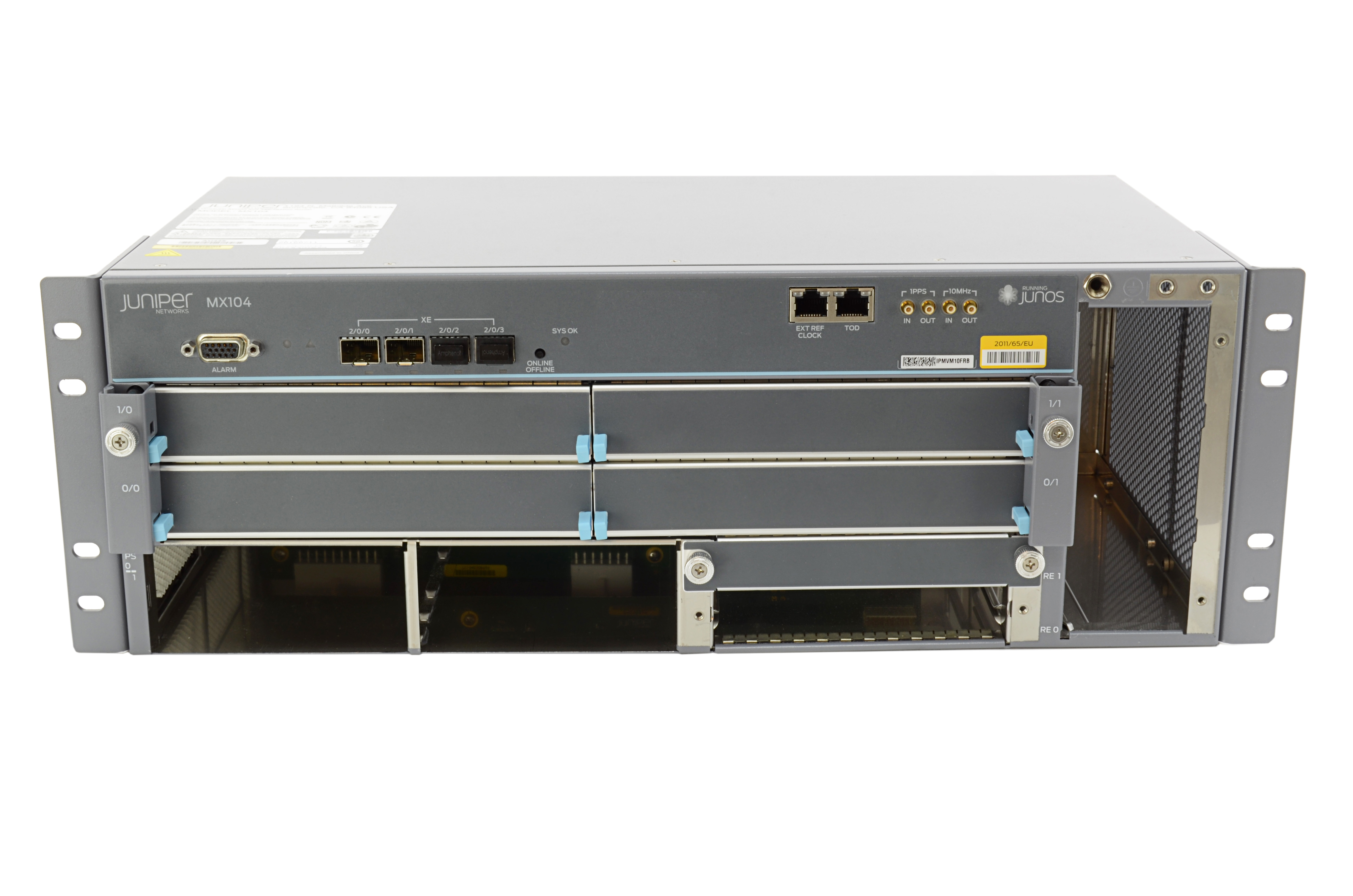 CHAS-MX104-S - Juniper MX-series MX104 - Router - Side-to-Side Airflow