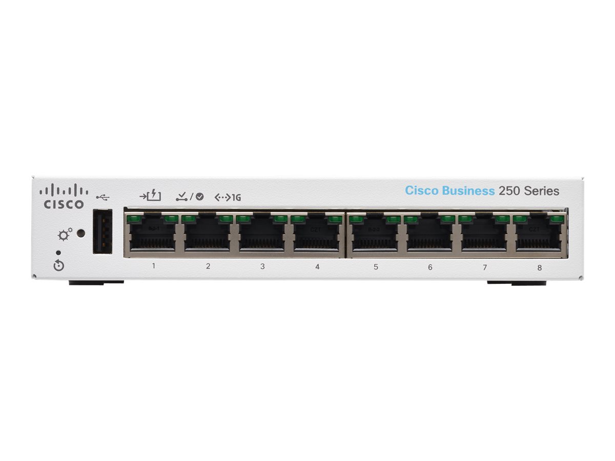 CBS250-8T-D-EU - Commutateur Cisco Business 250 - 8 ports - Géré L3