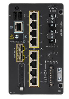 IE-3400-8T2S-A - Conmutador Cisco Industrial Ethernet 3400 - 10 puertos - Gestionado L2
