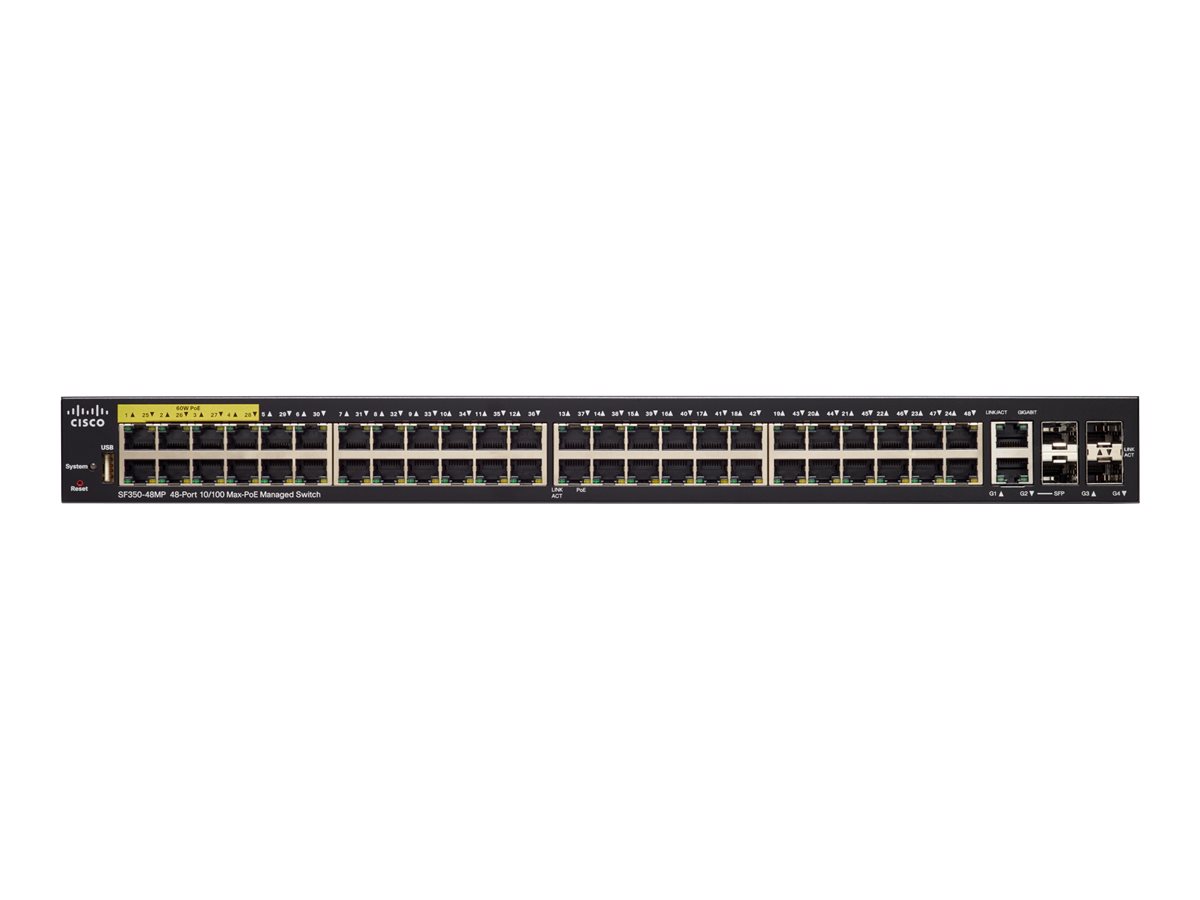 SF350-48MP-K9-EU - Commutateur Cisco Business 350 - 48 ports - Géré L3 - PoE+
