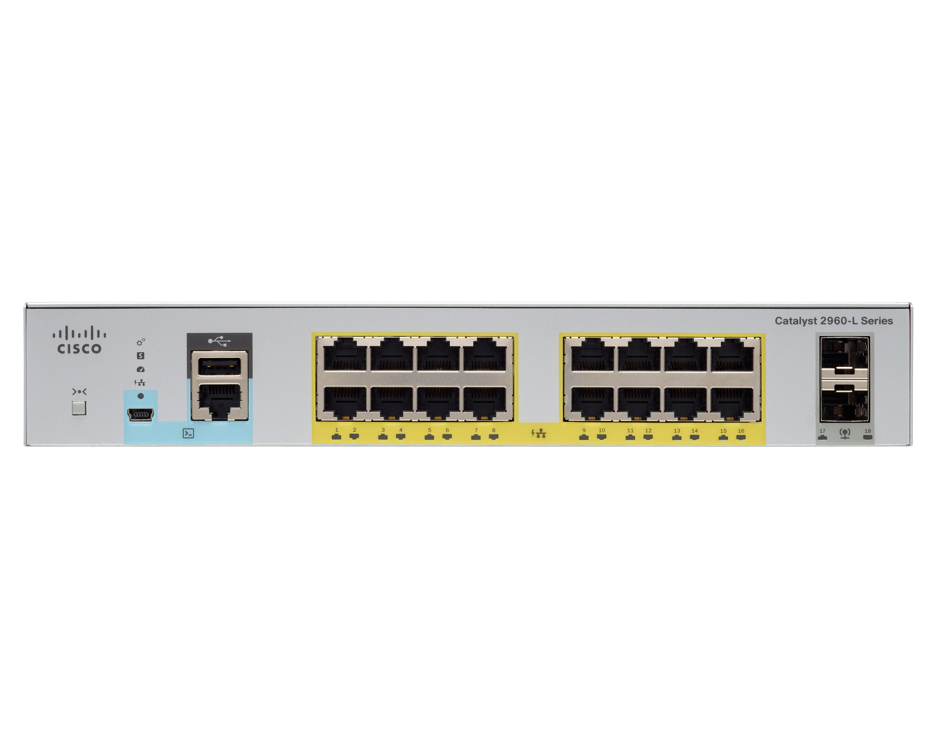 WS-C2960L-16PS-LL - Conmutador Cisco Catalyst 2960L - 16 puertos - Gestionado de capa 2