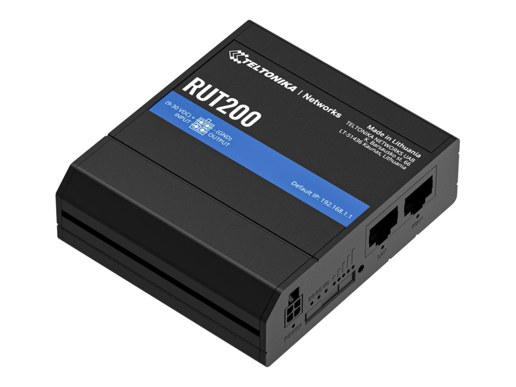 RUT200 010000 - Teltonika RUT200 - Wireless Router - WWAN 2.4