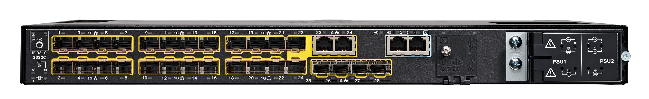 IE-9310-26S2C - Cisco IE-9310-26S2C, Managed, L2/L3, Rack-Einbau