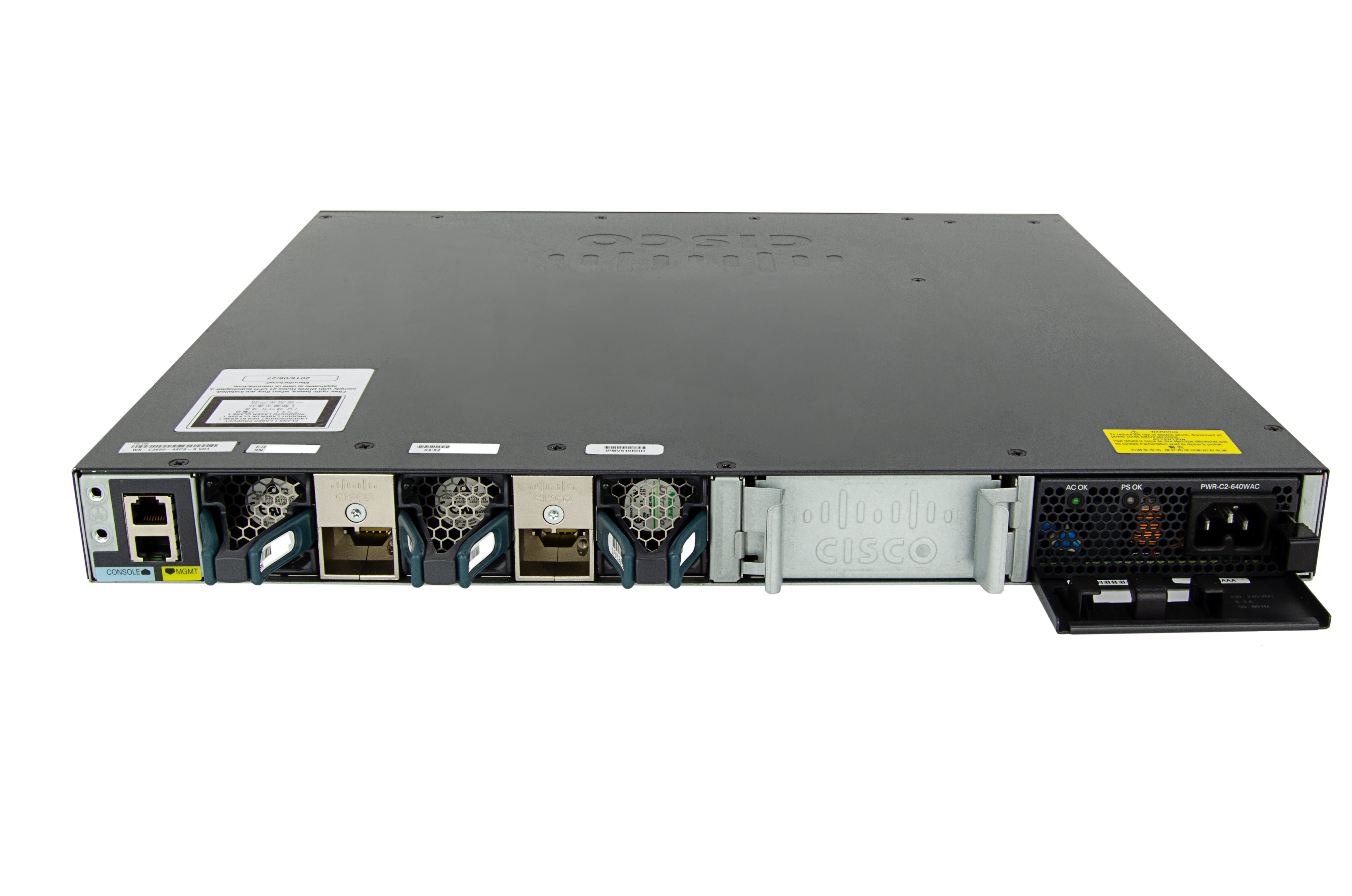 WS-C3650-48PS-S - Commutateur Cisco Catalyst 3650 - 48 ports - Géré L3 - PoE+