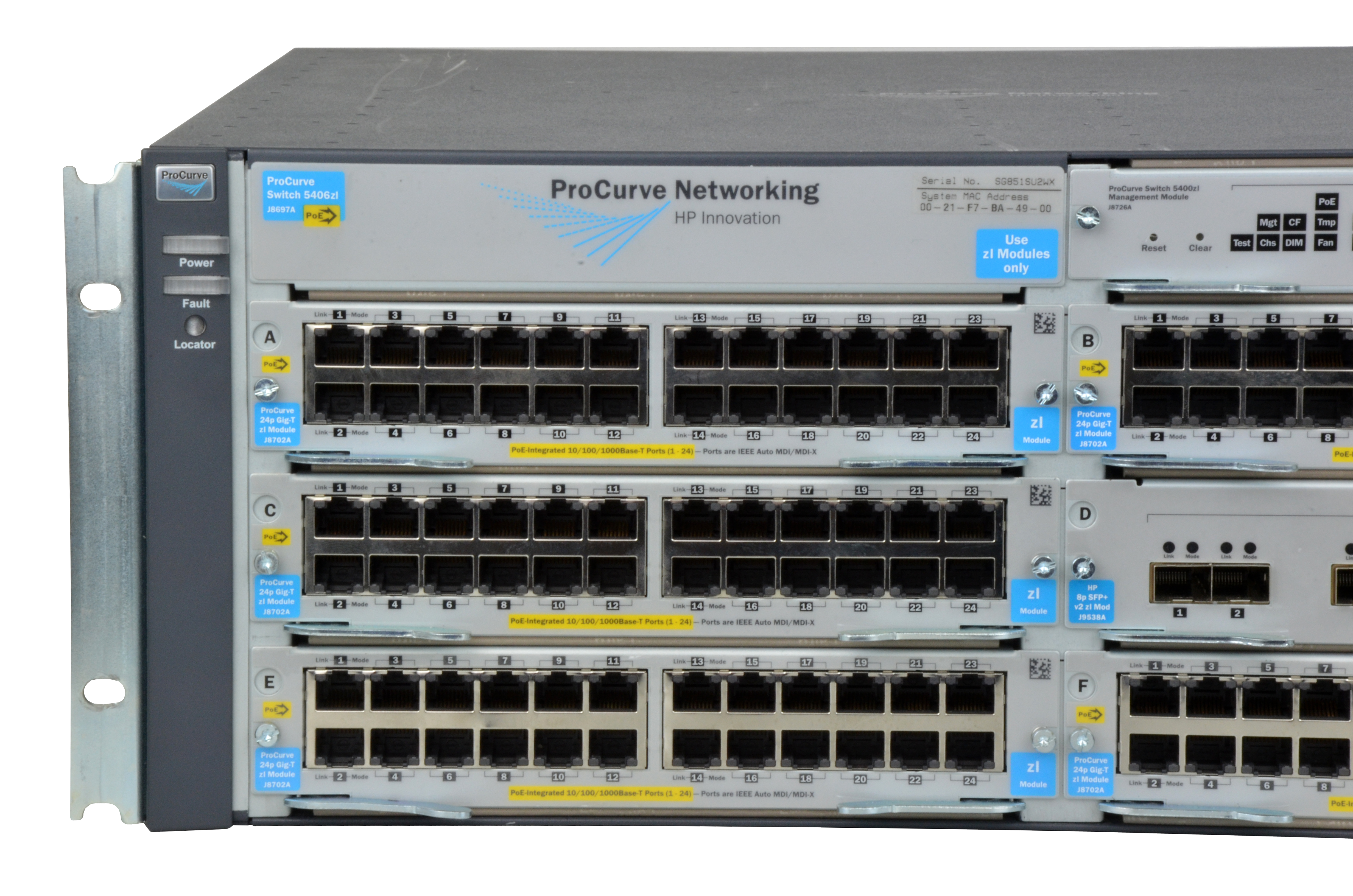 J8697A - Conmutador HPE - 48 puertos - Gestionado de capa 2 - PoE