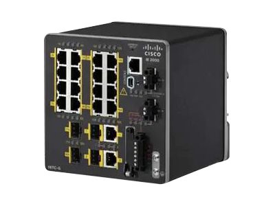 IE-2000-16TC-G-E - Cisco Industrial Ethernet 2000 Series Switch, 16-Port, Gigabit, Extended Temperature