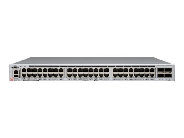 BR-VDX6740T-56-1G-DC-F - Brocade VDX 6740T-1G - Switch - L3 - managed - 48 x 1000Base-T + 2 x 40 Gigabit QSFP+ (Compatible con breakout)