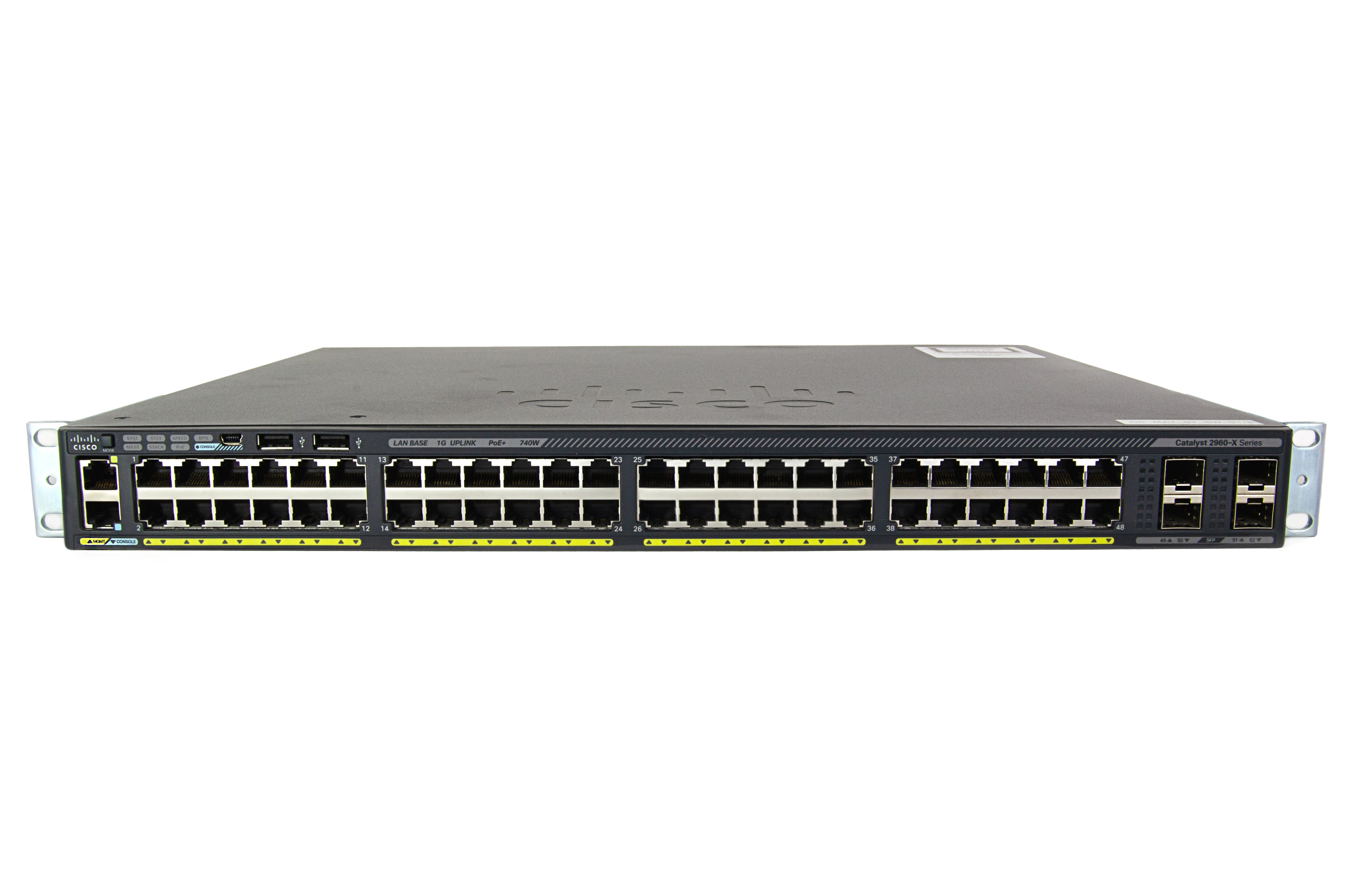 WS-C2960X-48FPS-L - Conmutador Cisco Catalyst 2960X - 48 puertos - Gestionado de capa 2 - PoE+