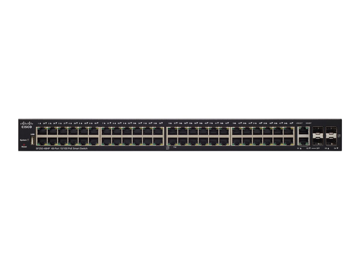 SF250-48HP-K9-EU - Switch Cisco Business 250 - 48 porte - PoE+