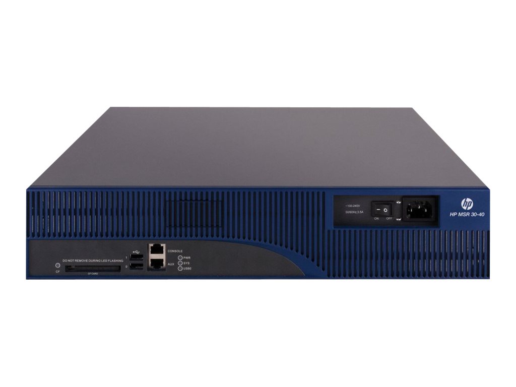JF803A - HPE MSR30-40 POE Router 1GbE, Rack Mountable