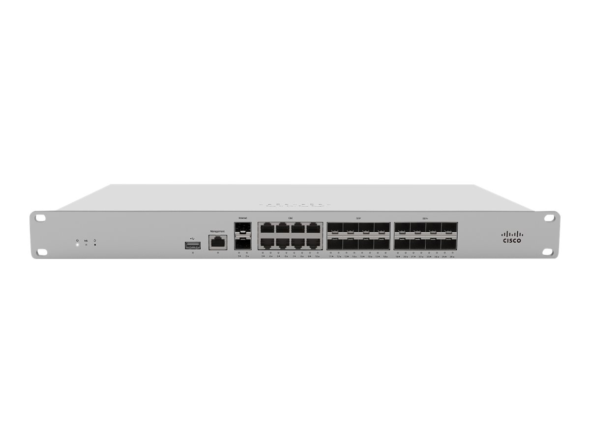 MX250 - Cisco Meraki MX250 Cloud Managed - Dispositivo de seguridad