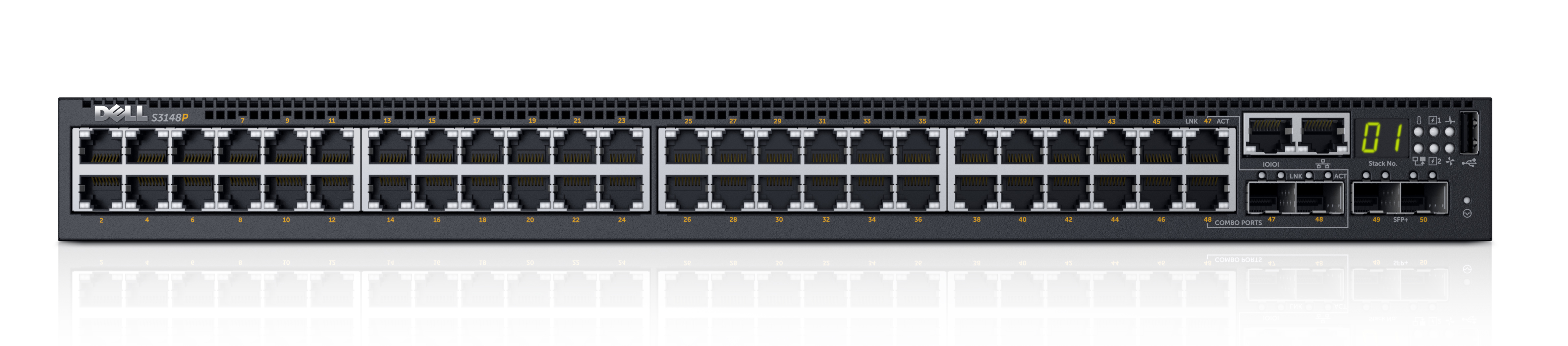 210-AIMP - Dell Networking S3148P - Switch - L3 - managed - 48 x 10/100/1000 (PoE+)