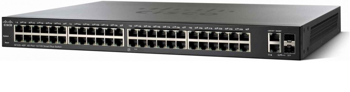 SF220-48P-K9-EU - Switch Cisco Business 220 - 48 puertos - Gestionado de capa 2 - PoE