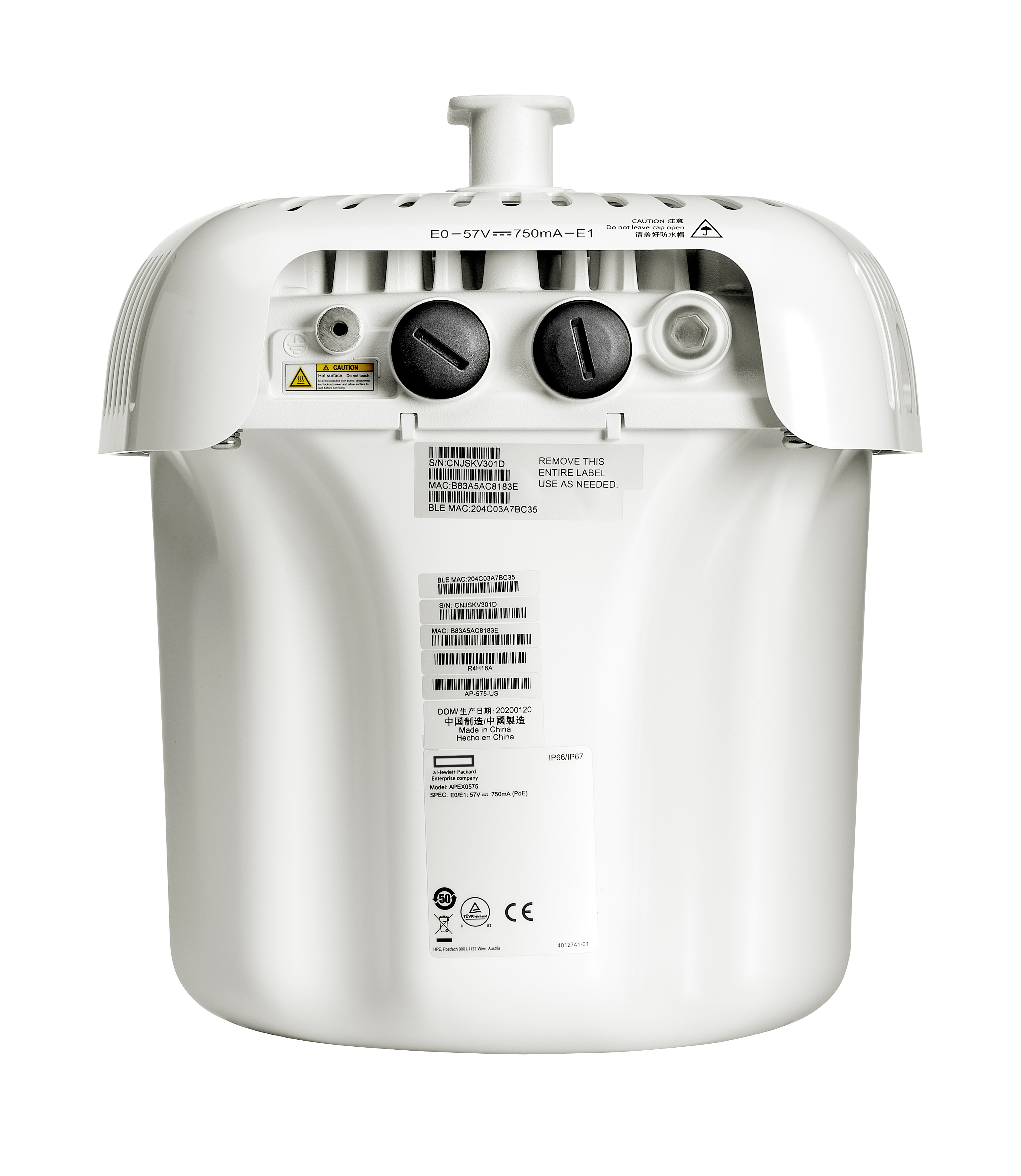 R4W33A - Punto de acceso HPE Aruba AP-570EX - Wi-Fi 6 - Para exteriores - Antenas internas