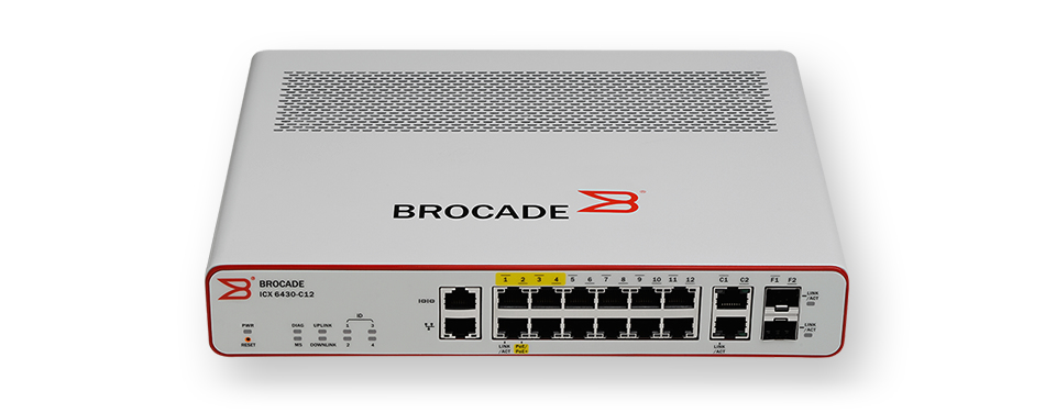 ICX6450-C12-PD - Brocade ICX 6450-C12-PD, Managed, L3, Gigabit Ethernet (10/100/1000), Full duplex, Power over Ethernet (PoE)