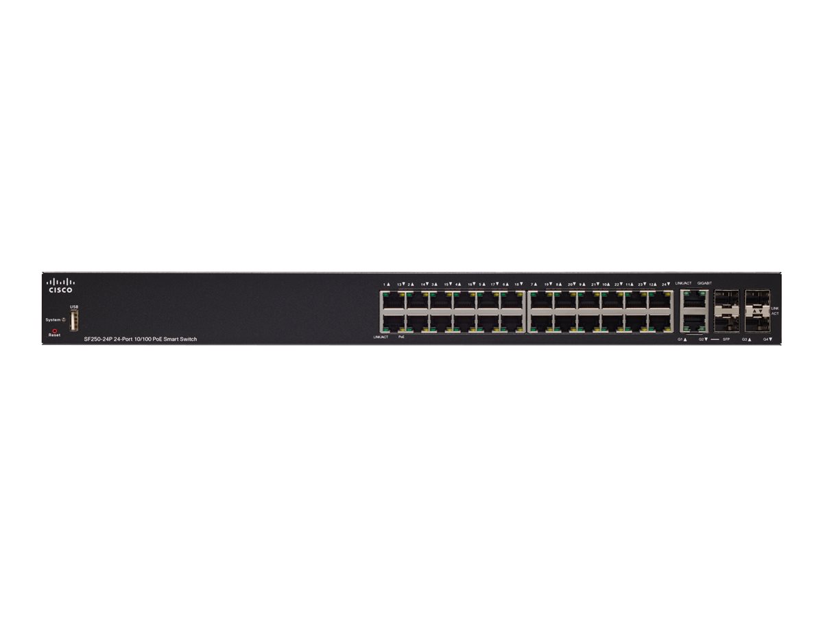 SF250-24P-K9-EU - Cisco 250 Series 24-Port PoE+ Smart Switch