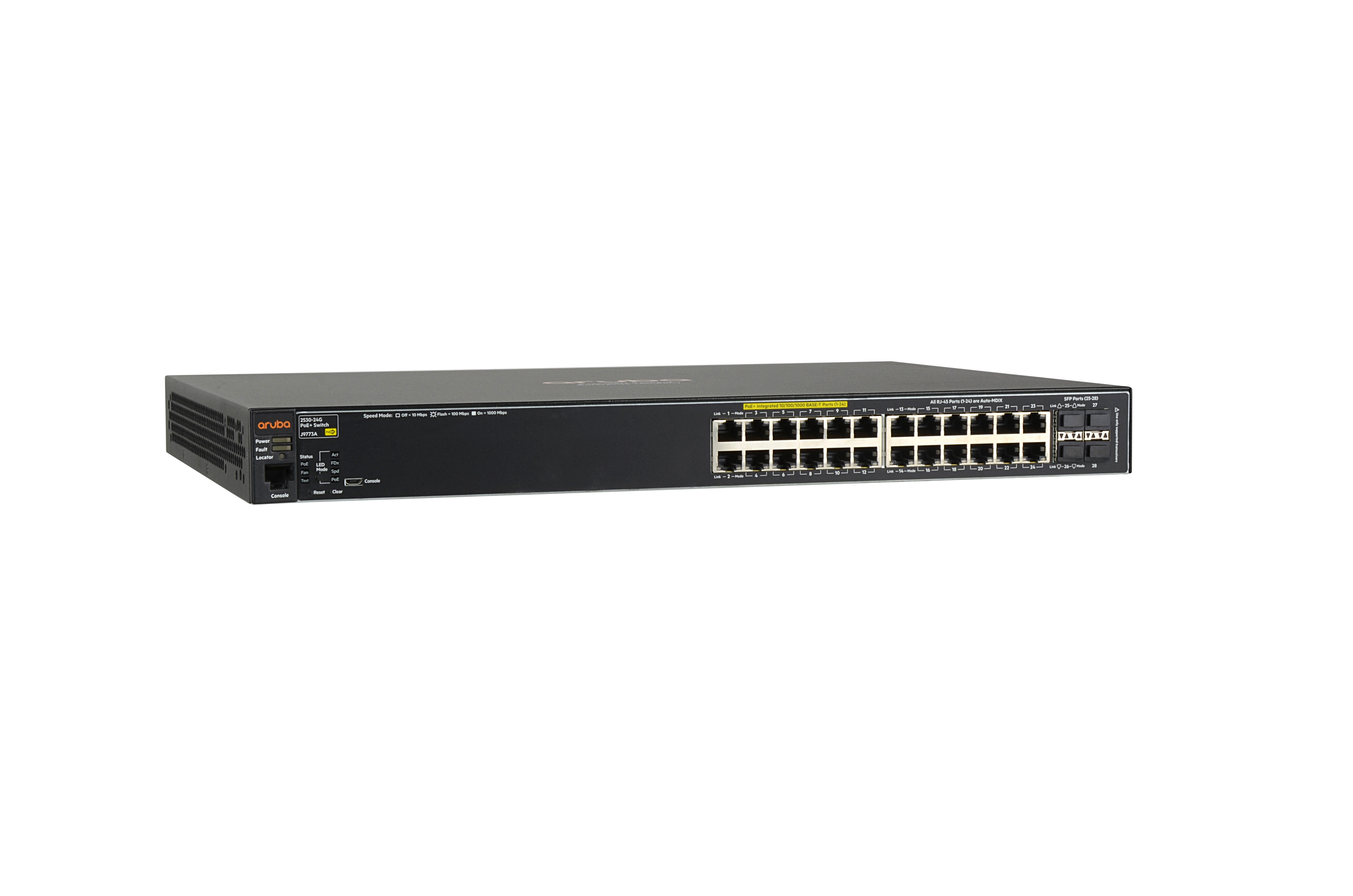J9773A - HPE Aruba 2530 24G PoE+ Managed Switch, 24x 10/100/1000 (PoE+)