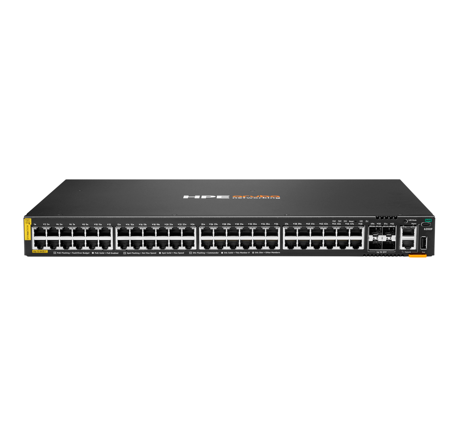S0G16A - Conmutador HPE Aruba CX 6200 - 48 puertos - Gestionado L3 - PoE+