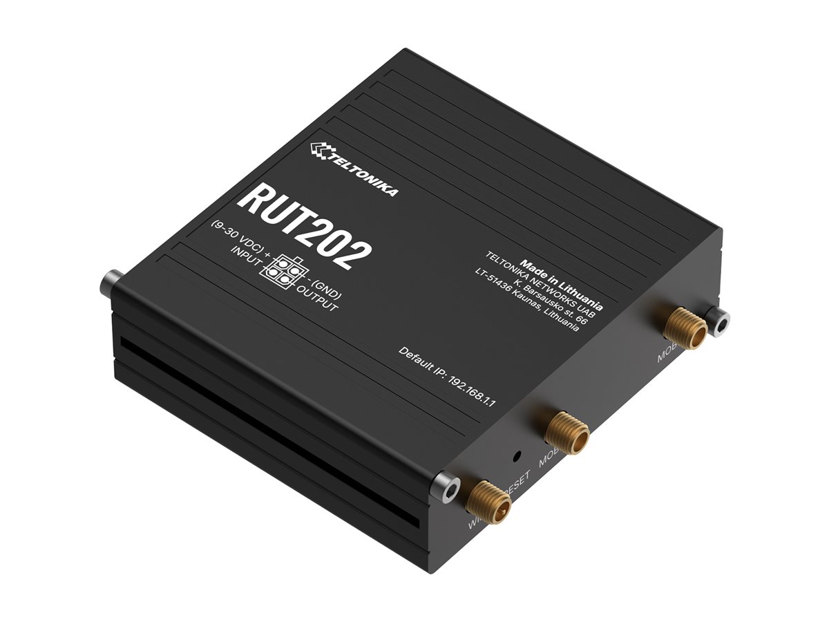 RUT202AAAAA0 - Teltonika RUT202 - Wireless Router - WWAN - 4G