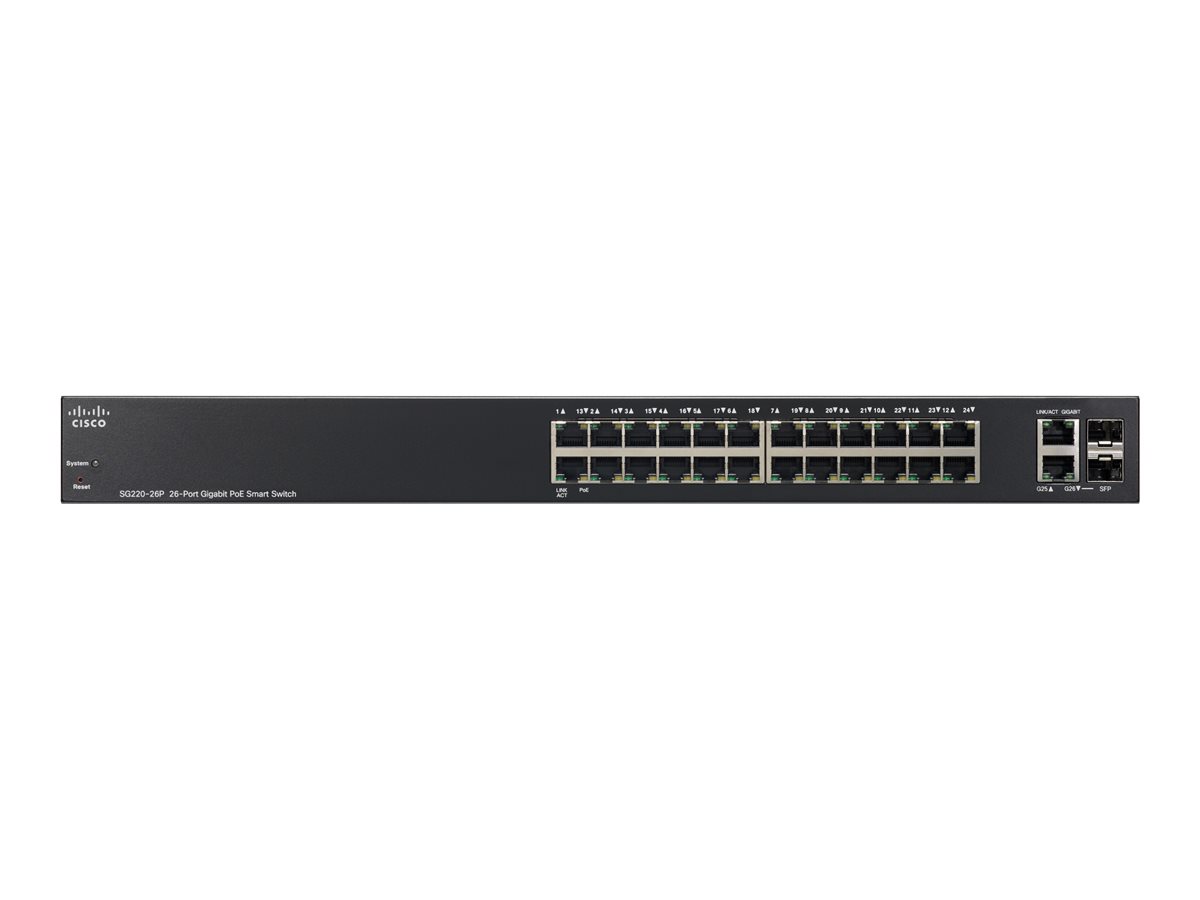 SG220-26P-K9-EU - Conmutador Cisco Business 220 - 26 puertos - Gestionado de capa 2 - PoE