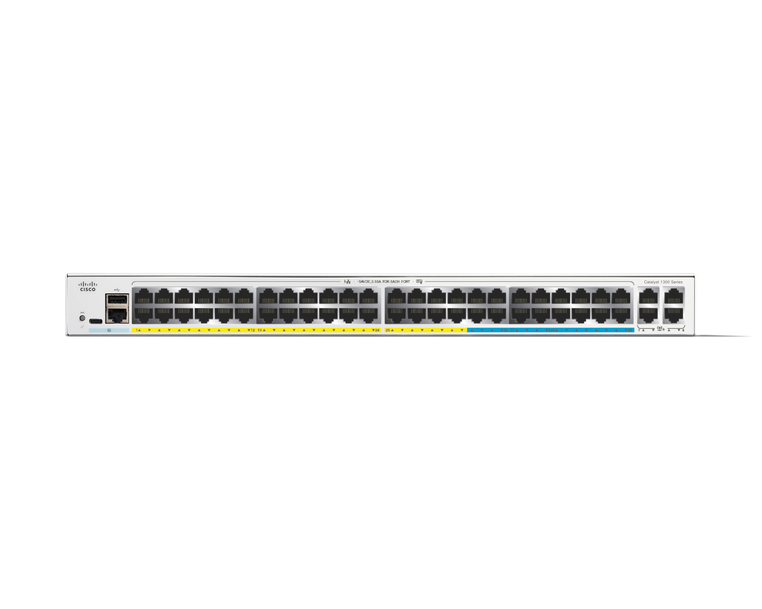 C1300-48MGP-4X - Conmutador Cisco Catalyst 1300 - 48 puertos - Gestionado L3 - PoE+