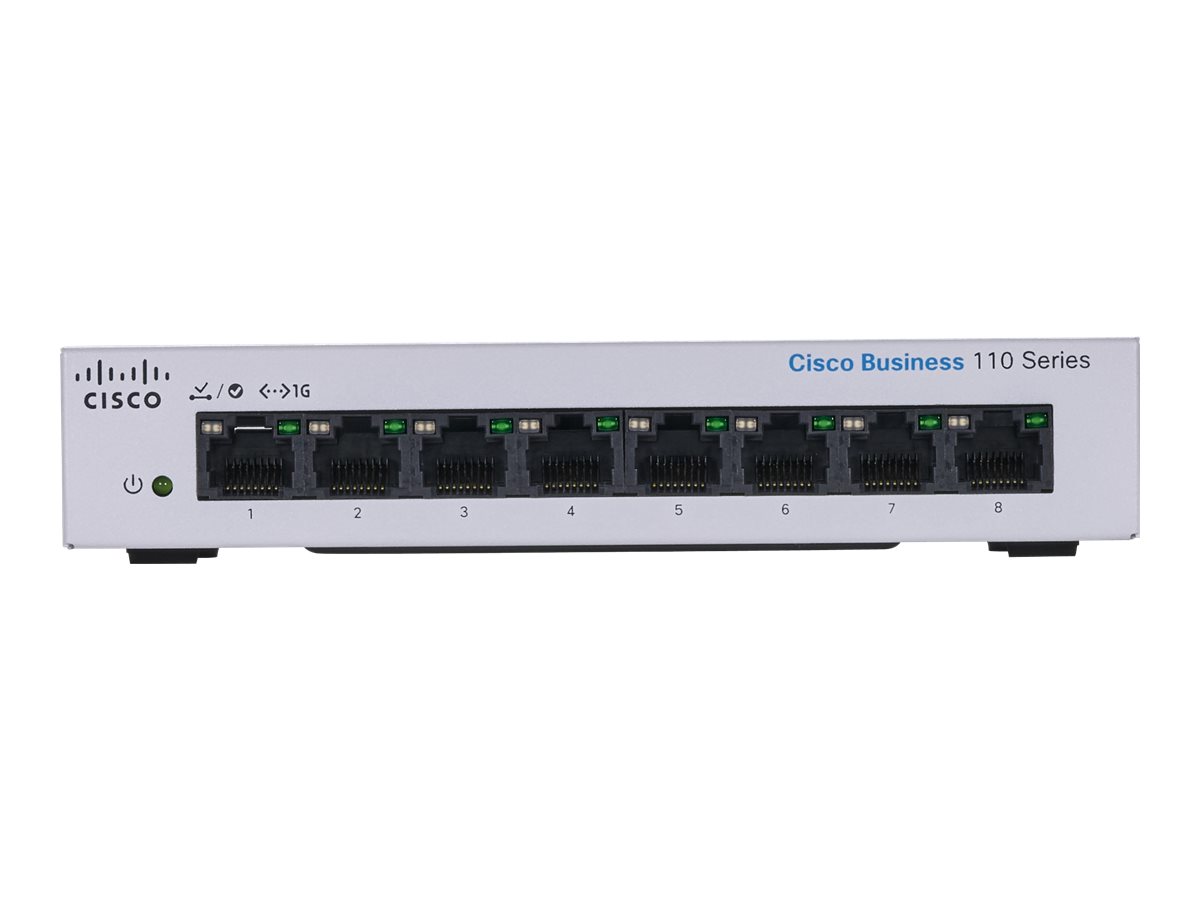CBS110-8PP-D-EU - Conmutador Cisco Business 110 - 8 puertos - No gestionado - PoE