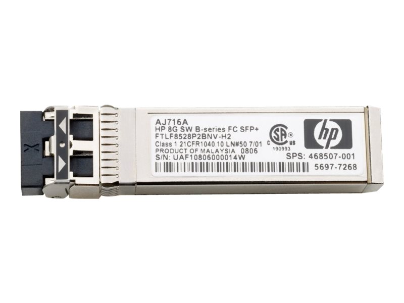AJ716A – HPE B-Series – SFP+ transceiver module – 8 GB Fibre Channel (SW)