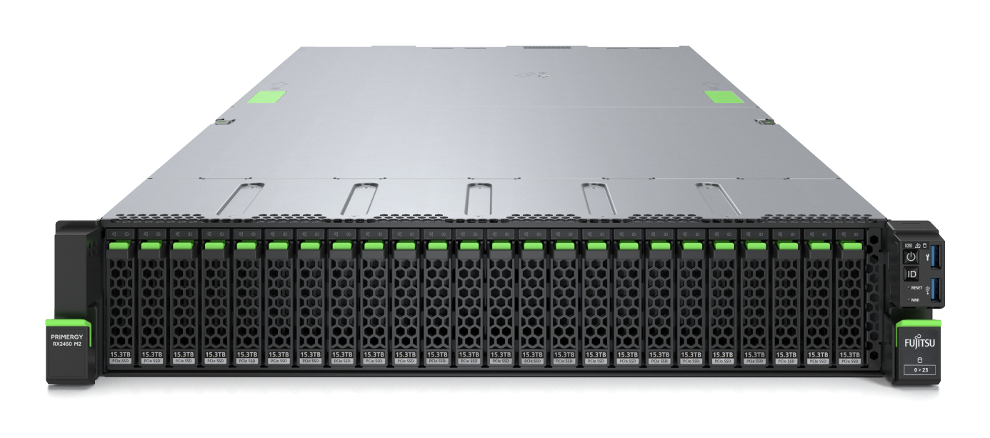 VFY:R2535SC091IN - Fsas Technologies Fujitsu PRIMERGY RX2530 M5 - Server - Rack-Montage - 1U - de doble procesador - 1 x Xeon Gold 6244 / 3.6 GHz - RAM 16 GB - SATA - Hot-Swap 6.4 cm (2.5")