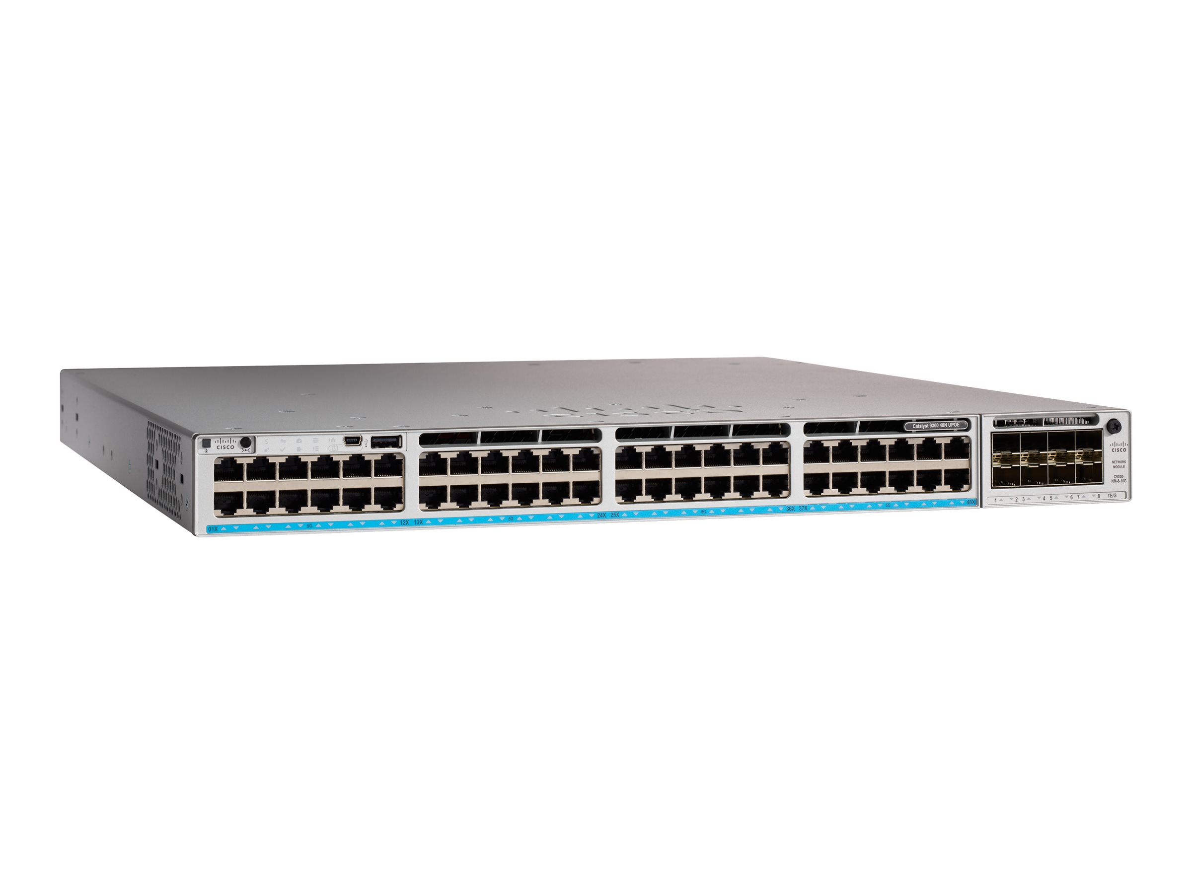 C9300-48UN-M - Cisco Meraki Catalyst 9300-48UN - Switch - L3 - managed - 48 x 100/1000/2.5G/5GBase-T (UPOE)