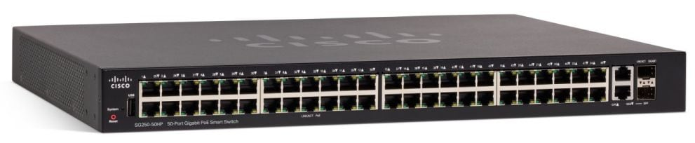 SG250-50P-K9 - Cisco Switch - L3 - Smart - 48 x 10/100/1000 (PoE+)